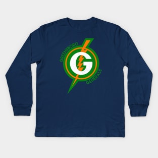 Defunct Greensboro Generals Hockey 1959-1977 Kids Long Sleeve T-Shirt